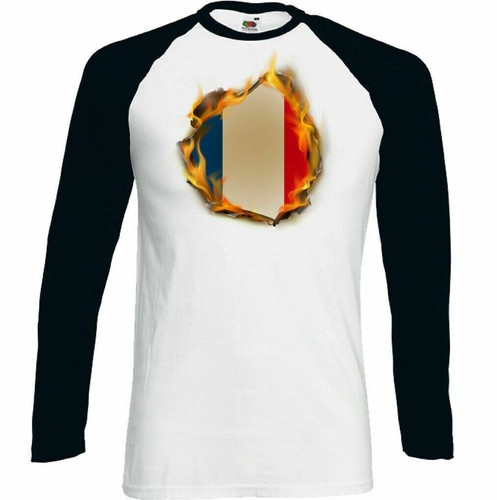 Francese bandiera fiamme - francese,