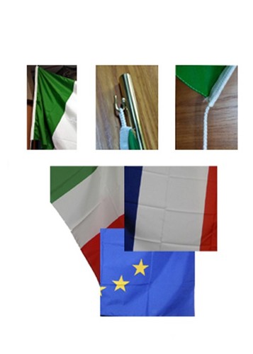 Set bandiere italia europa - set,