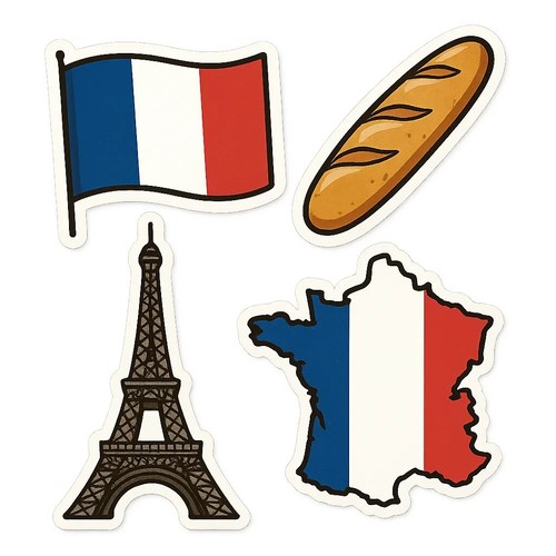 Set sticker francia - sticker,